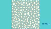 PAPEL DE PAREDE CELULOSE MARGARIDAS VERDE MANTRA - MIMOO TOYS