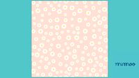 PAPEL DE PAREDE CELULOSE MARGARIDAS ROSA CLARO - MIMOO TOYS