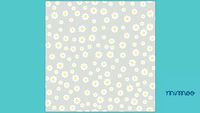 PAPEL DE PAREDE CELULOSE MARGARIDAS CINZA - MIMOO TOYS