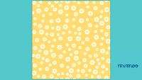 PAPEL DE PAREDE CELULOSE MARGARIDAS AMARELO - MIMOO TOYS