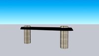Raku Yaki Console Table