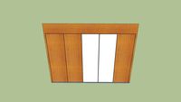 Skrin vestavna 3 x 2 x 0_5 m_built-in cabinet