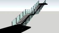 Single Stringer Steel Staircase