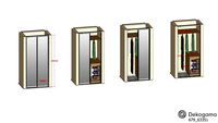smaall wardrobe coridor
