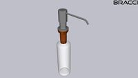 Dispenser de Detergente Aço Escovado B1505BN BRACCI