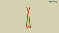 Gorillz Modi #Standing coat rack - Orange
