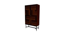95647_Kabinet Isa 2drs - donker bruin