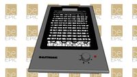 Grill Elétrico Dominó Barbecue linha Quadratto 30cm Elettromec - 220v