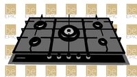 Cooktop á Gás Sole 5 Bocas 70cm Elettromec - Bivolt