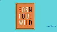 QUADRO BORN TO BE WILD FUNDO CARAMELO - MIMOO TOYS