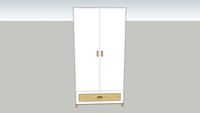 armoire penderie rotin