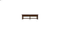 209070 BEAUMONT - Table basse 2 plateaux 4 tiroirs