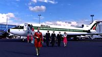 ALITALIA 1975-1980: Boeing 727/243 AND FLORENCE MARZOTTO UNIFORM