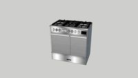 MM (IMP) COCINA MIXTA DE PISO HOVE E 916 X ACERO INOX (90X60X89)