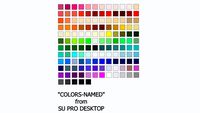 'COLORS-NAMED' Pallet: Material pallet called 'COLOR-NAMED' in SU Pro Win
