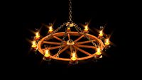 Candelabro de rueda
