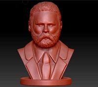 Fritz Reuter bust model | 3D