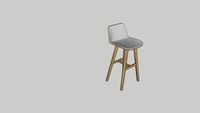 Alki Kuskoa stool - vray ready