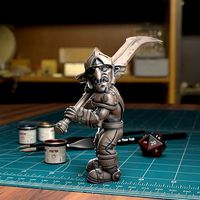 Goblin Spearman 12 - Presupported | 3D