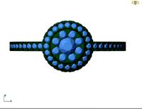 jewelry engagement ring in women  | 3D