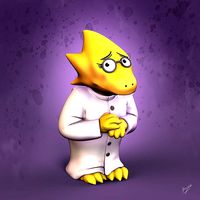 Alphys Undertale Character | 3D