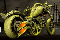 motorcycle skeleton | 3D