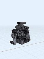 Roots GM 10 71 Blown BBC Outlaw Engine Supercharged Pro Mod | 3D