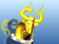 Dall Sheep - Markhor Skulp  | 3D