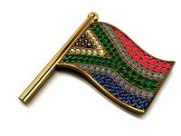 South Africa flag necklace    437 | 3D