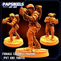 FEMALE COLONIST MARINE PVT KIKI YUKITO | 3D