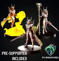 Drow Sorceress  Bundle  | 3D