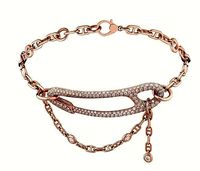 Hermes ancre punk diamond bracelet rose gold design 3d | 3D