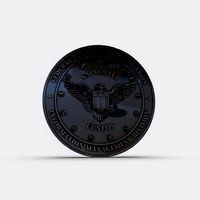 FBI Information Management Seal | 3D