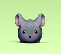 Cute Chinchilla | 3D