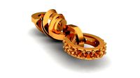 Eslabon tipo espiral spiral chain link | 3D