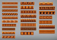 Decorative molding 18-28mm width set