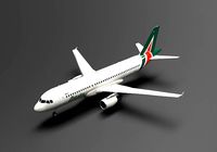 Airbus A320 Alitalia Livery 3D model