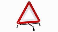 Emergency car sign white