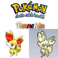 Amazing Pokemon Fennekin Cookie Cutter Stamp Cake Decorating