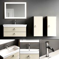 Duravit White Tulip Vanity Unit Set 2