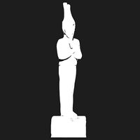 pharaoh Temple Statue-Ancient Egypt VR - AR  low-poly 3d model