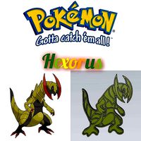 Amazing Pokemon Haxorus Cookie Cutter Stamp Cake Decorating