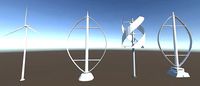 Low-Poly Wind Turbines Pack