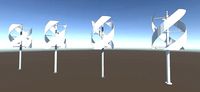 Low-Poly Vertical Wind Turbine