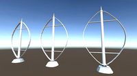 Low-Poly Vertical Wind Turbine