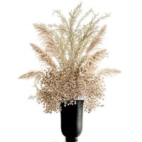 Bouquet of white dried flowers in a vase 179