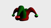 Jester Hat 06 Red Green - Character Fashion Design