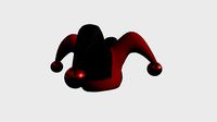 Jester Hat 04 Black Red - Character Fashion Design