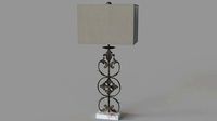 Uttermost Gerosa Distressed Aged Bronze Table Lamp