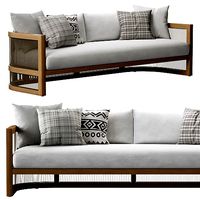 RH  Capri Teak Outdoor Modern